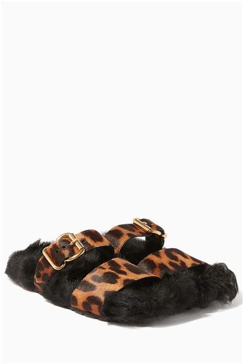 prada leopard print slides